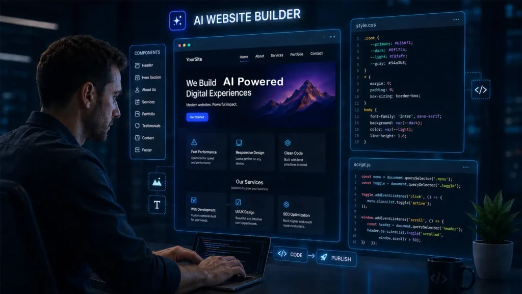 Build Website With AI- Innovation & Automation
